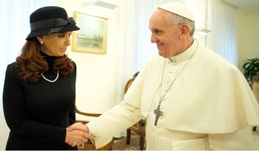 Papa Francisco deseja Cristina Kirchner na presidência do país em 2019 Papa Francisco deseja Cristina Kirchner na presidência do país em 2019