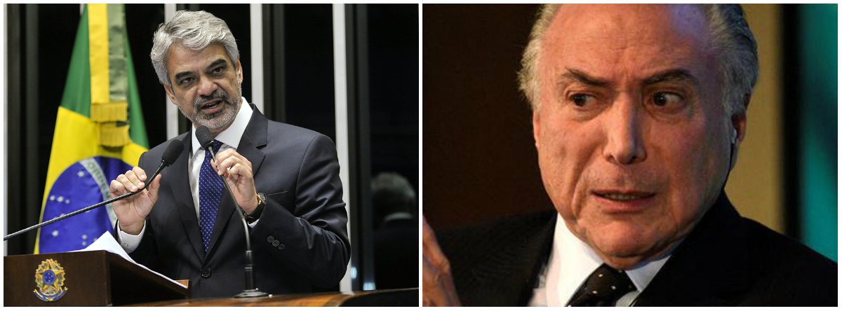 Humberto: Temer adota uma política de terra arrasada (Foto: Esq.: Geraldo Magela - Ag. Senado / Dir.: Darren Ornitz - Reuters) Humberto: Temer adota uma política de terra arrasada