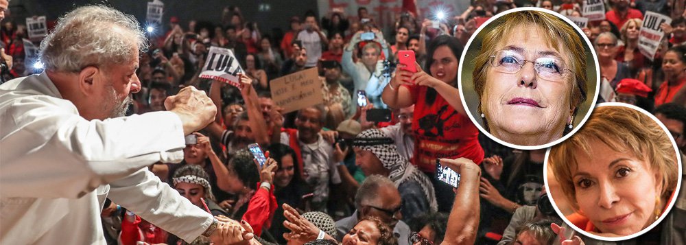 Apoio à liberdade de Lula se amplia no Chile Apoio à liberdade de Lula se amplia no Chile