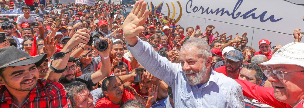 Campanha “Mulheres com Lula” defende libertação e direito à candidatura do ex-presidente (Foto: Stuckert) Campanha “Mulheres com Lula” defende libertação e direito à candidatura do ex-presidente