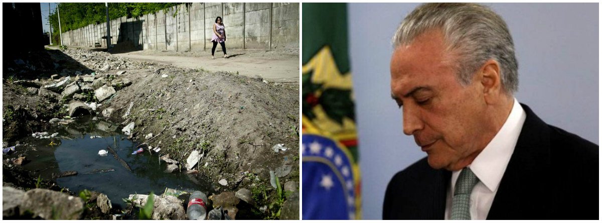 Entidades mobilizam-se contra MP de Temer que entrega o saneamento (Foto: Esq.: Marcelo Camargo - ABR) Entidades mobilizam-se contra MP de Temer que entrega o saneamento
