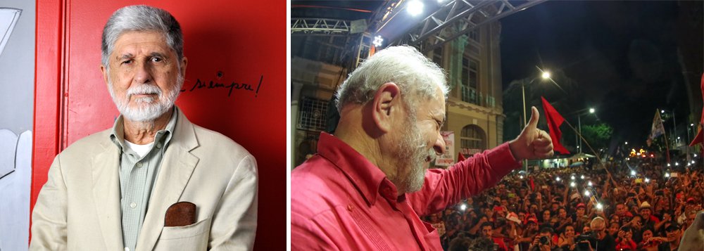 Celso Amorim: a maior desobediência civil é Lula liderar as pesquisas Celso Amorim: a maior desobediência civil é Lula liderar as pesquisas