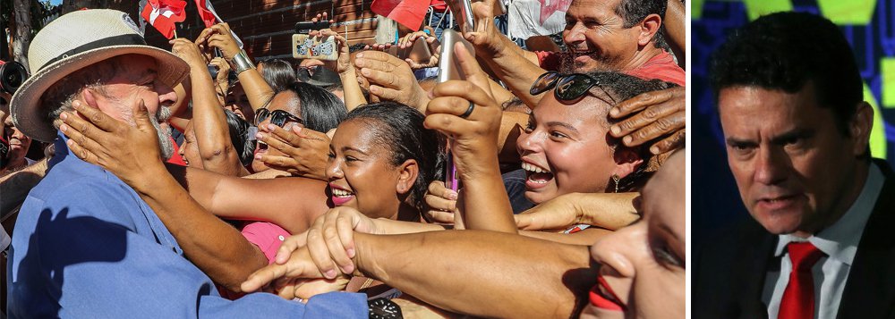 Pesquisa Ipsos: Lula já é mais aprovado e menos rejeitado do que Moro Pesquisa Ipsos: Lula já é mais aprovado e menos rejeitado do que Moro