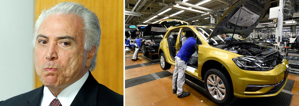 Crise de Temer faz Volkswagen dar férias coletivas Crise de Temer faz Volkswagen dar férias coletivas