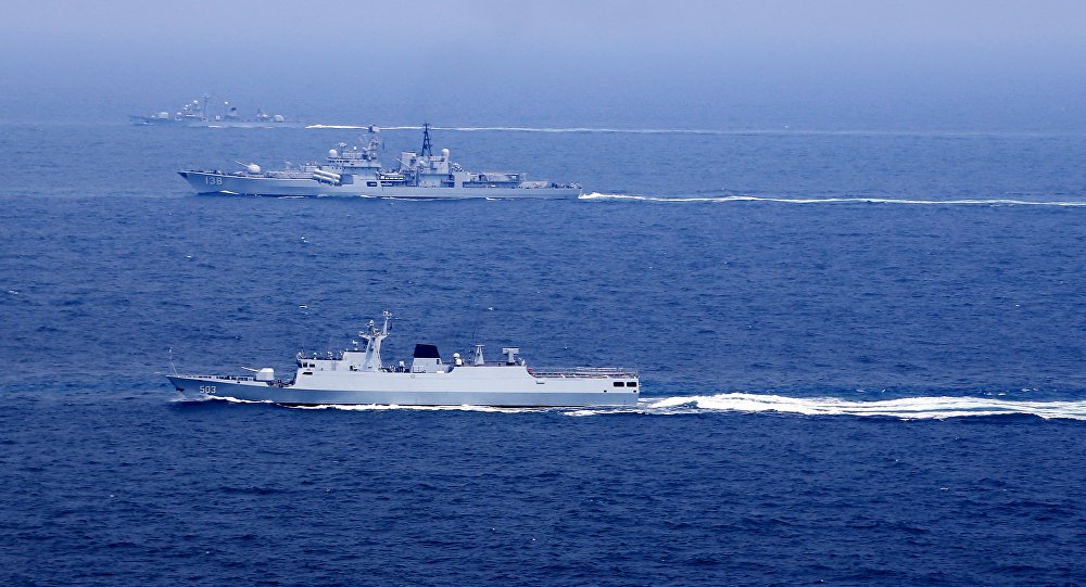 O objetivo por trás das manobras de Pequim no mar da China Oriental (Foto: © REUTERS / China Daily) O objetivo por trás das manobras de Pequim no mar da China Oriental