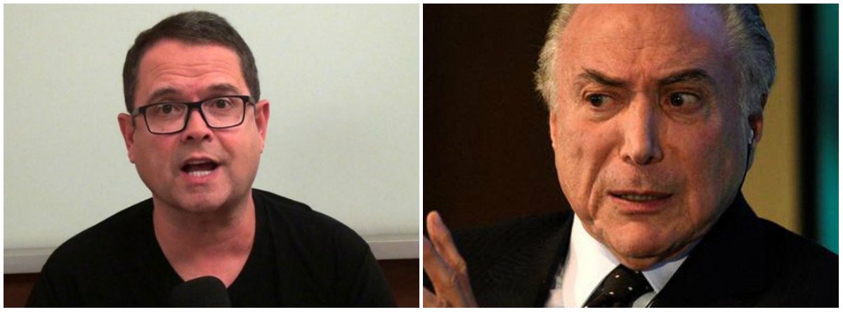 Sidney Rezende bate pesado em Temer: governo criminoso (Foto: Dir.: Darren Ornitz - Reuters) Sidney Rezende bate pesado em Temer: governo criminoso