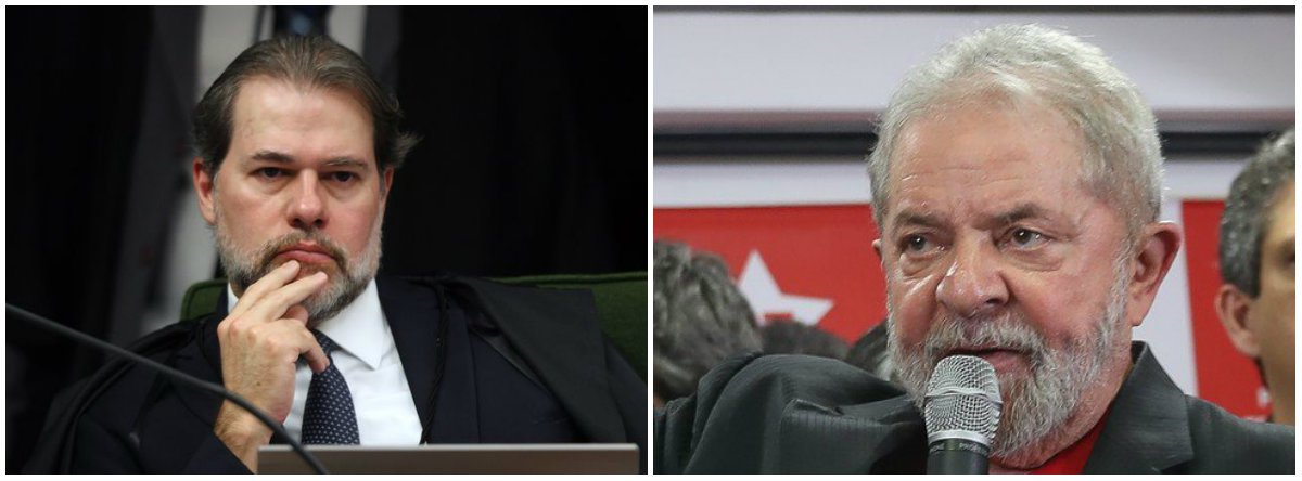 Toffoli, política e justiça, Globo e golpe — O jogo para a liberdade de Lula (Foto: Esq.: Nelson Jr (STF) / Dir.: Stuckert) Toffoli, política e justiça, Globo e golpe — O jogo para a liberdade de Lula