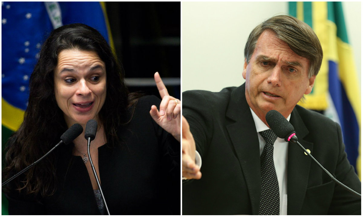 Janaína Paschoal e Jair Bolsonaro Janaína Paschoal e Jair Bolsonaro