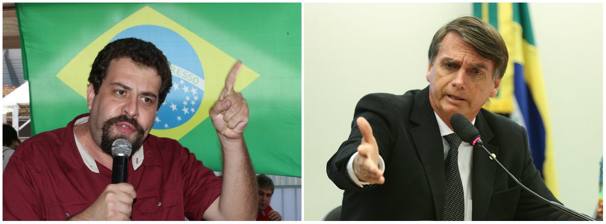 Boulos: Bolsonaro Fujão, pague a Wal com o seu salário de R$ 33 mil (Foto: Esq.: Lula Marques - Ag. PT / Dir.: Fabio Pozzebom - ABR) Boulos: Bolsonaro Fujão, pague a Wal com o seu salário de R$ 33 mil