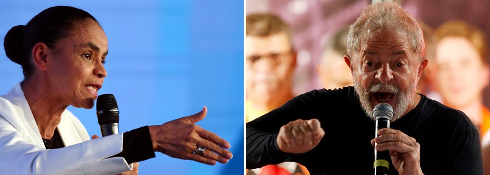 Com Lula abaixo da lei, Marina diz que ele não pode estar acima da lei Com Lula abaixo da lei, Marina diz que ele não pode estar acima da lei