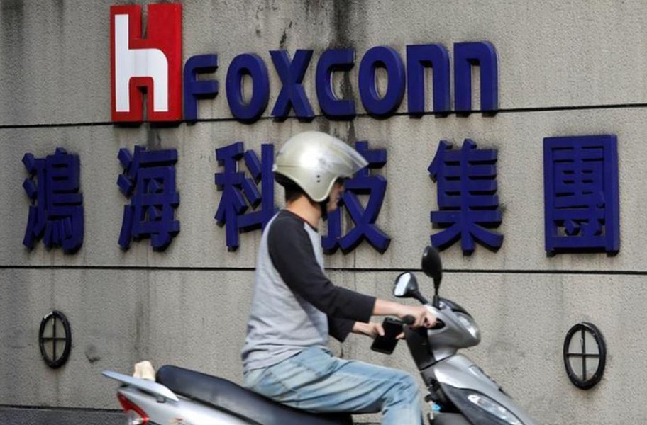 Foxconn registra queda do lucro no 2º tri Foxconn registra queda do lucro no 2º tri