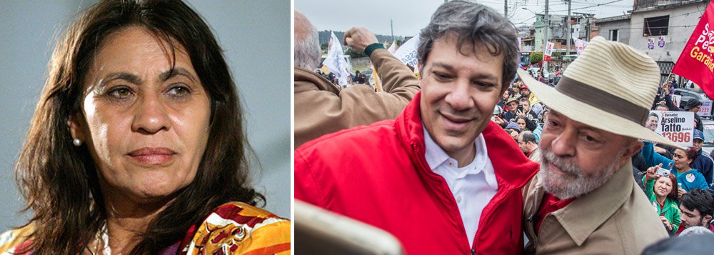 Tereza Cruvinel: transferência de votos de Lula para Haddad pode ser bem sucedida Tereza Cruvinel: transferência de votos de Lula para Haddad pode ser bem sucedida