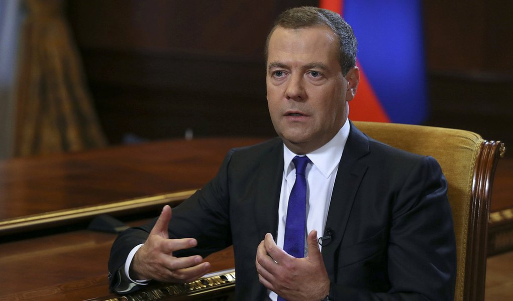 Dmitry Medvedev (Foto: Sputnik/Ekaterina Shtukina/Pool via Reuters) www.brasil247.com - Dmitry Medvedev