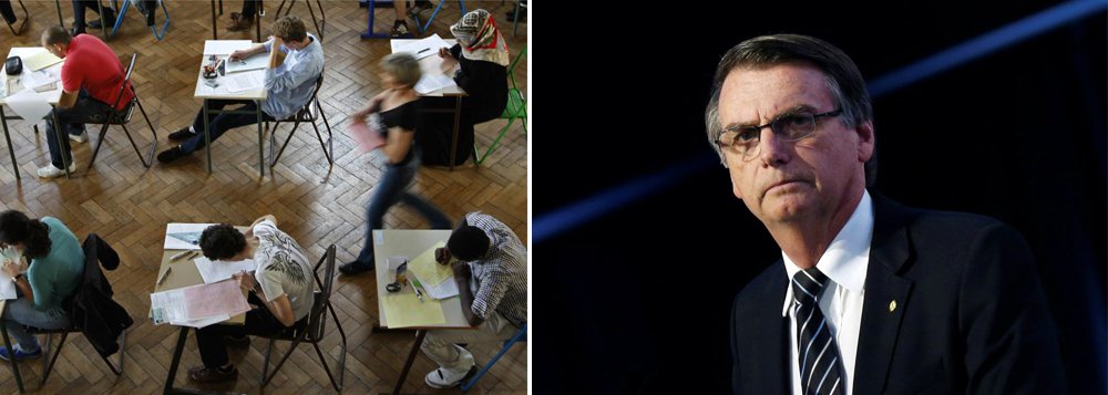 Bolsonaro propõe barbaridades na educação (Foto: Reuters) Bolsonaro propõe barbaridades na educação