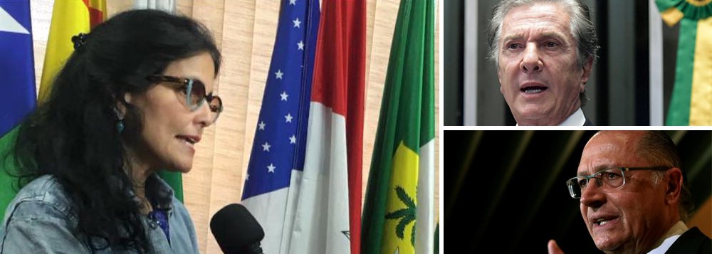 Thereza Collor, candidata do PSDB, ataca aliança do partido com Collor em AL Thereza Collor, candidata do PSDB, ataca aliança do partido com Collor em AL