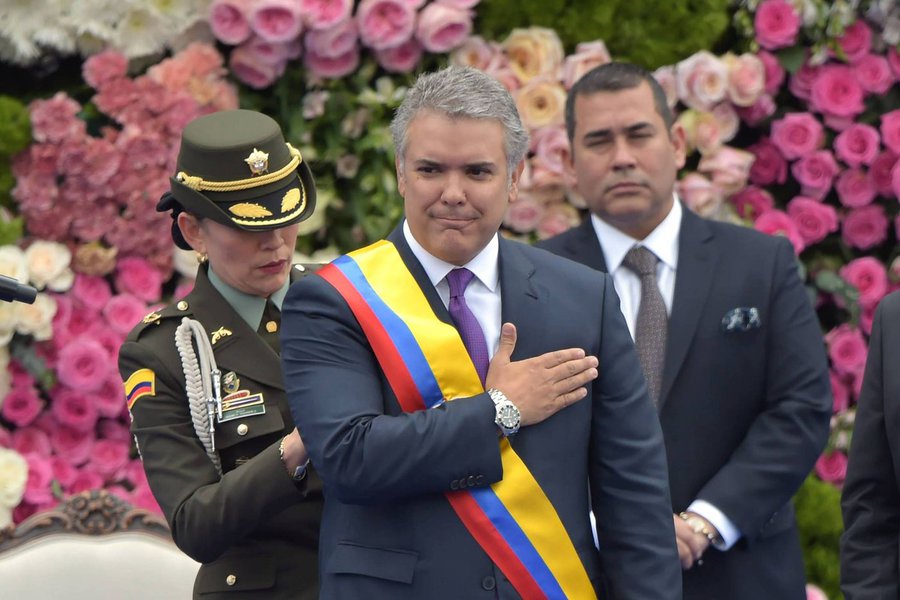 Iván Duque assume Presidência da Colômbia Iván Duque assume Presidência da Colômbia