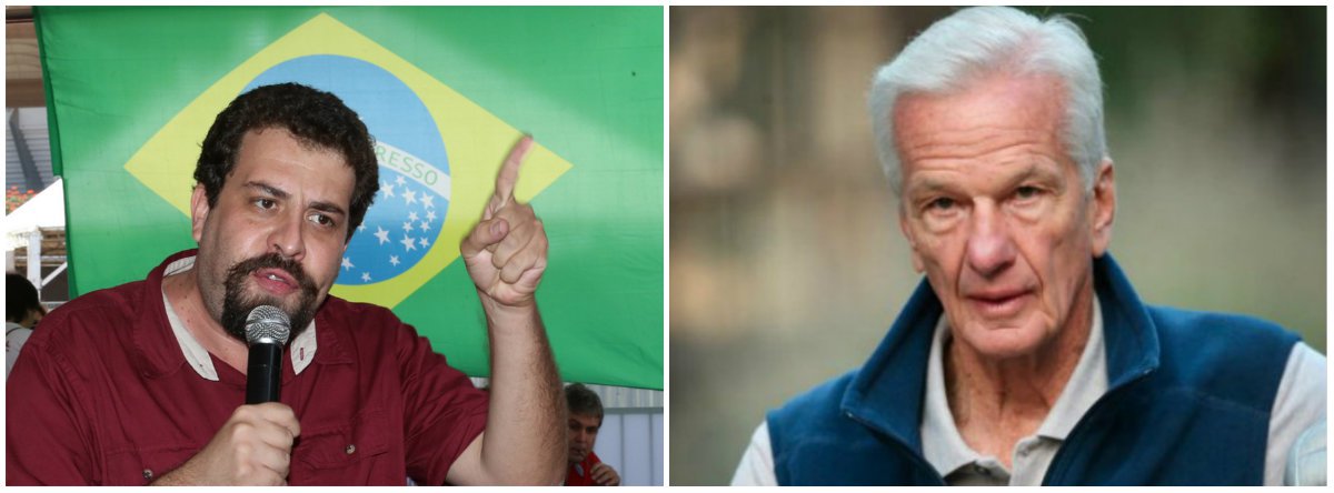 Boulos: para Lemann, gente boa é quem não paga imposto (Foto: Esq.: ABR) Boulos: para Lemann, gente boa é quem não paga imposto