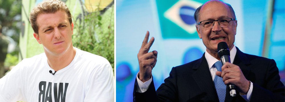 'Alckmin é a velha política', diz Huck 'Alckmin é a velha política', diz Huck