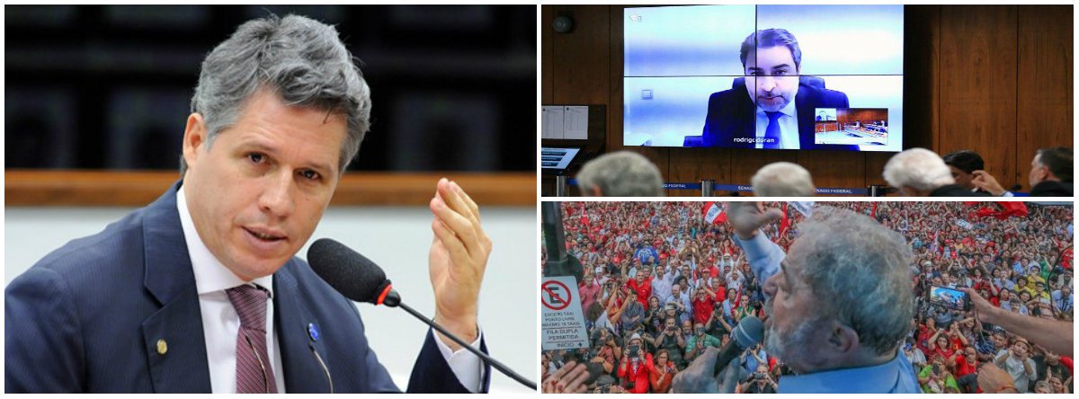 Após Tacla Duran sair da lista da Interpol, Teixeira pede liberdade de Lula (Foto: Esq.: Câmara dos Deputados / Dir.: em cima (Alex Ferreira - Câmara); embaixo (Stuckert)) Após Tacla Duran sair da lista da Interpol, Teixeira pede liberdade de Lula