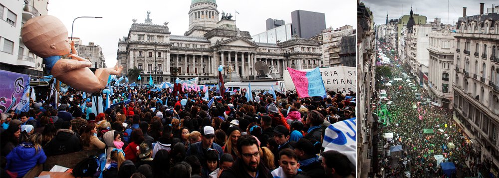 Aborto legal na Argentina é derrubado por quem nunca vai engravidar (Foto: Martin Acosta/Reuters | Cobertura Colaborativa #8A) Aborto legal na Argentina é derrubado por quem nunca vai engravidar