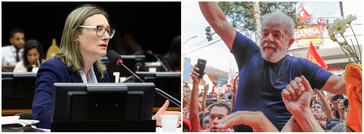 Maria do Rosário: Justiça deve retirar imediatamente impugnação a Lula (Foto: Esq.: Billy Boss - Câmara / Dir.: Rafael Ribeiro) Maria do Rosário: Justiça deve retirar imediatamente impugnação a Lula
