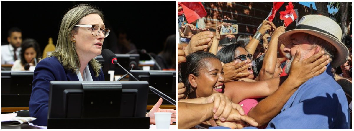 Maria do Rosário: poderes devem respeitar o povo (Foto: Esq.: Billy Boss - ABR / Dir.: Stuckert) Maria do Rosário: poderes devem respeitar o povo