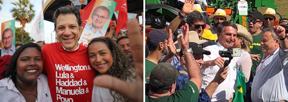 Bolsonaro sobe 4 pontos depois da facada em pesquisa do mercado; eleição está entre ele o PT Bolsonaro sobe 4 pontos depois da facada em pesquisa do mercado; eleição está entre ele o PT