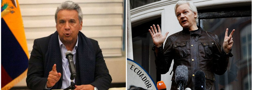 Lenín Moreno decide entregar fundador do Wikileaks Lenín Moreno decide entregar fundador do Wikileaks