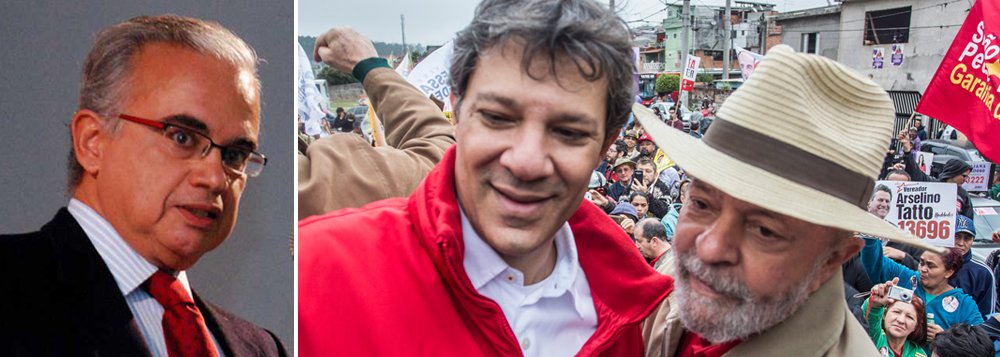 Marcos Coimbra:se Lula for cassado, votos serão transferidos para Haddad em horas Marcos Coimbra:se Lula for cassado, votos serão transferidos para Haddad em horas