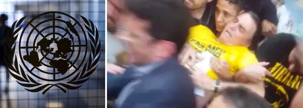ONU condena ataque a Bolsonaro e pede diálogo ao Brasil ONU condena ataque a Bolsonaro e pede diálogo ao Brasil