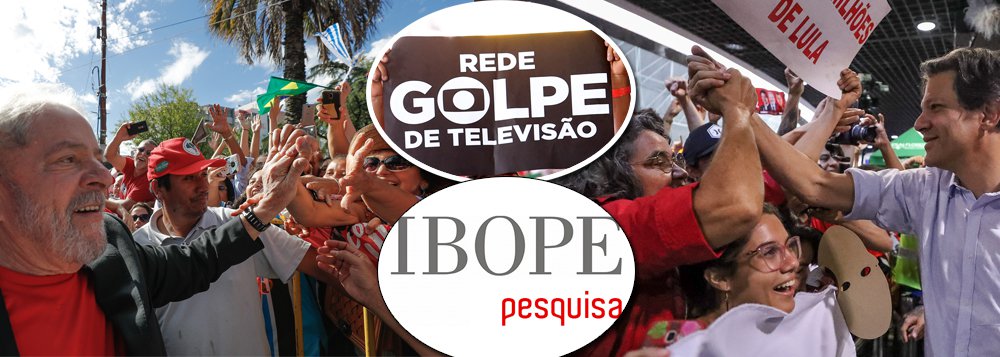 Globo-Ibope esconderam: potencial de voto em Haddad foi de 27% para 39% em duas semanas www.brasil247.com - Globo-Ibope esconderam: potencial de voto em Haddad foi de 27% para 39% em duas semanas