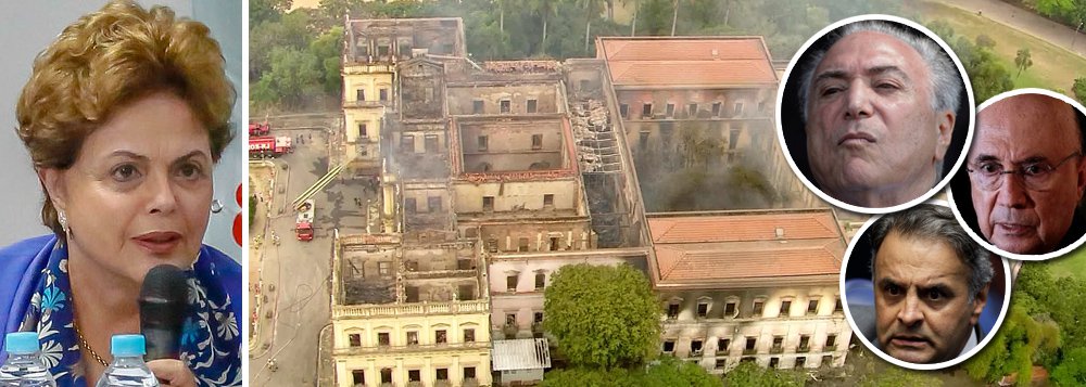 Dilma e o incêndio: Retrato do descaso de Temer, Meirelles e PSDB Dilma e o incêndio: Retrato do descaso de Temer, Meirelles e PSDB