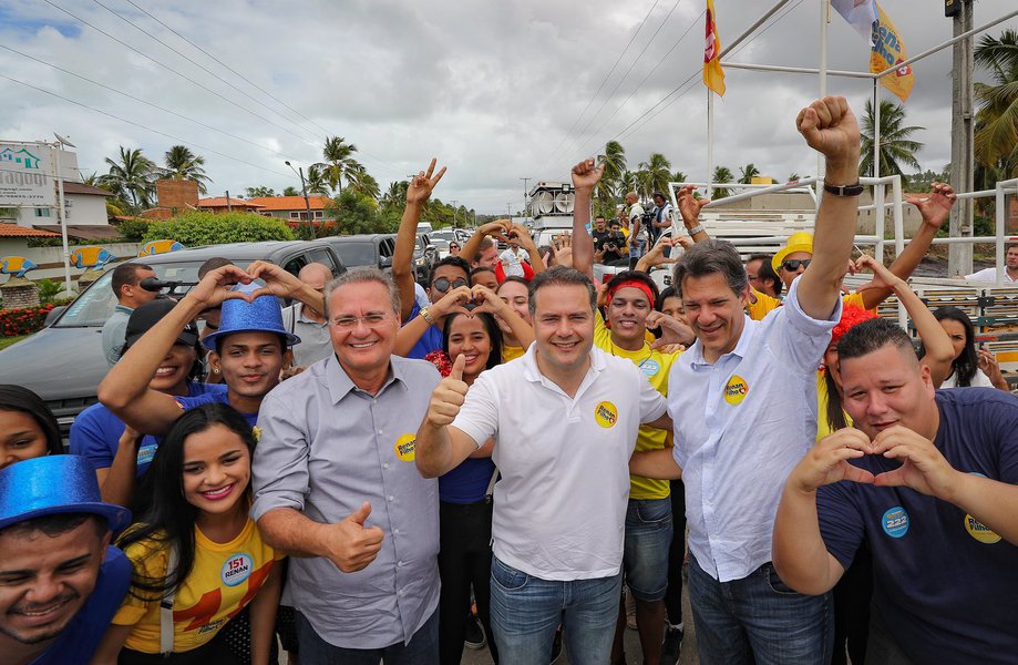 Haddad leva agradecimento de Lula a Renan (Foto: Ricardo Stuckert) Haddad leva agradecimento de Lula a Renan