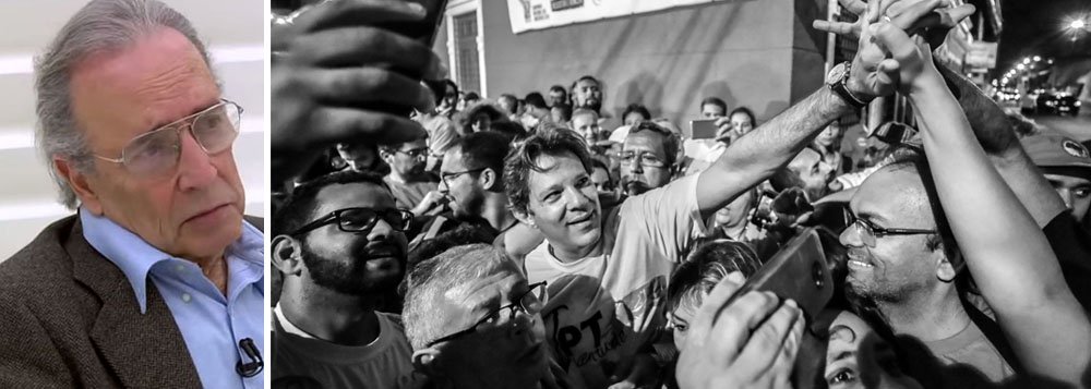 Janio de Freitas: adensamento eleitoral de Haddad é evidente Janio de Freitas: adensamento eleitoral de Haddad é evidente