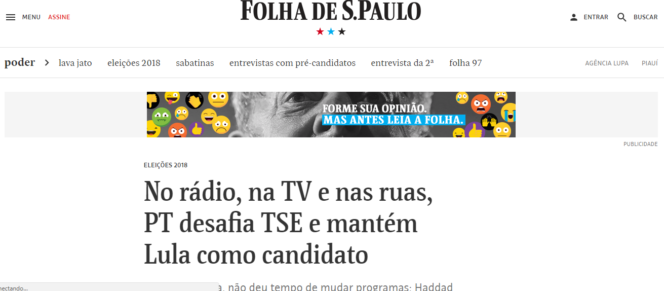 Tijolaço: ira da imprensa mostra acerto da reação pró-Lula do PT Tijolaço: ira da imprensa mostra acerto da reação pró-Lula do PT