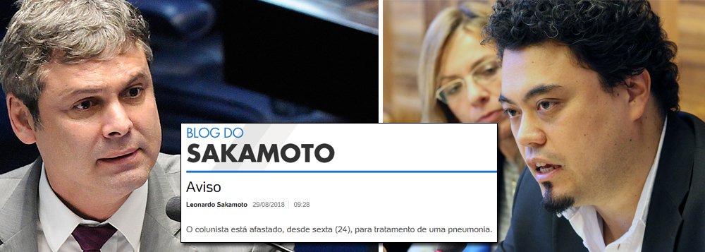 Lindbergh se solidariza com Sakamoto: torço pela sua recuperação Lindbergh se solidariza com Sakamoto: torço pela sua recuperação