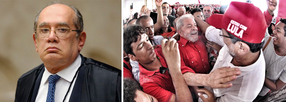Lula: até Gilmar já vê perseguição política Lula: até Gilmar já vê perseguição política