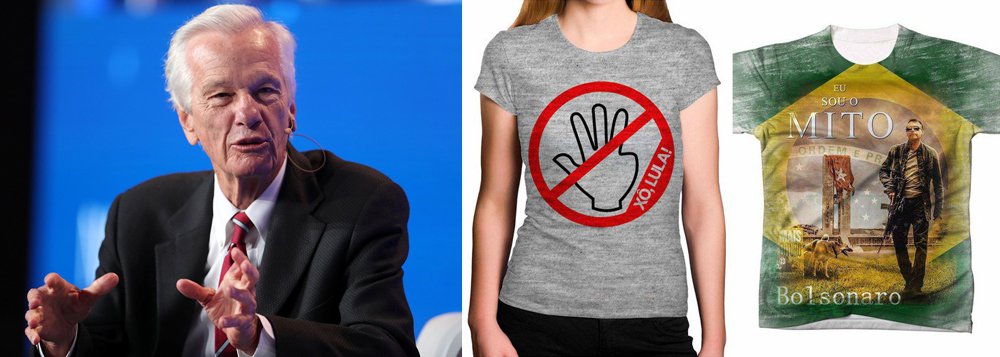 Americanas, de Lemann, vende camiseta pró-Bolsonaro e contra Lula Americanas, de Lemann, vende camiseta pró-Bolsonaro e contra Lula