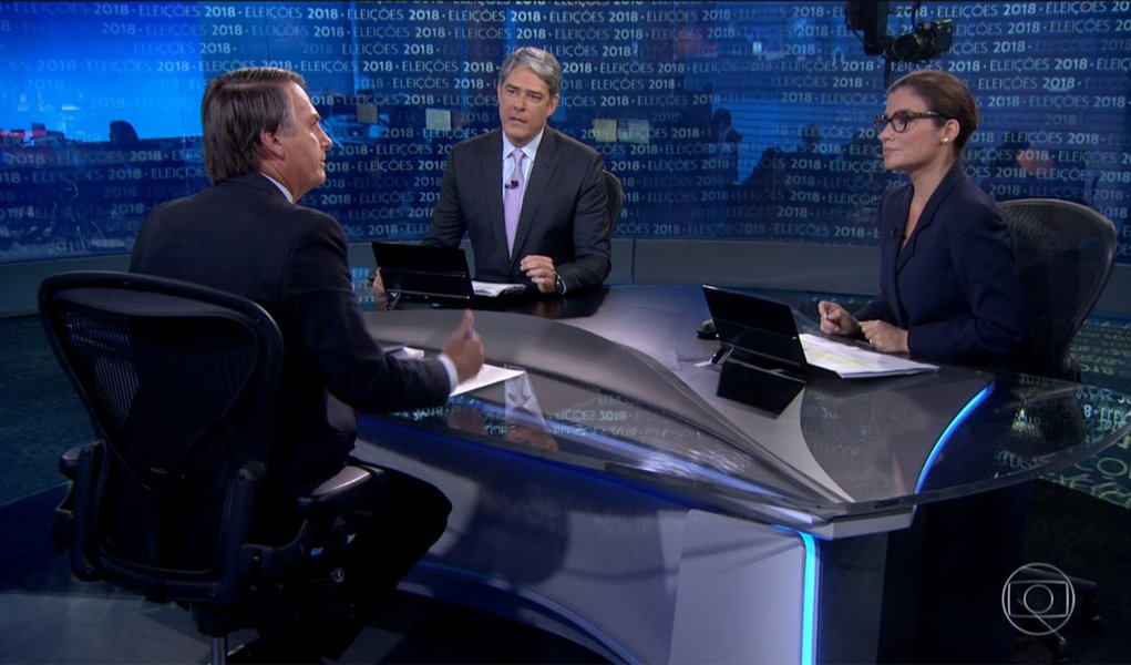 Globo abriu alas para Bolsonaro passar (Foto: Reprodução) Globo abriu alas para Bolsonaro passar
