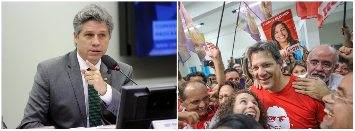 Teixeira: é assustador o uso eleitoral das instituições de Justiça (Foto: Esq.: Lúcio Bernardo Jr. - Câmara / Dir.: Stuckert) Teixeira: é assustador o uso eleitoral das instituições de Justiça