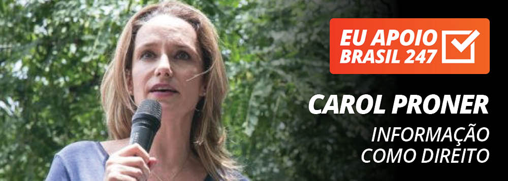 Carol Proner apoia o 247: informação como direito Carol Proner apoia o 247: informação como direito