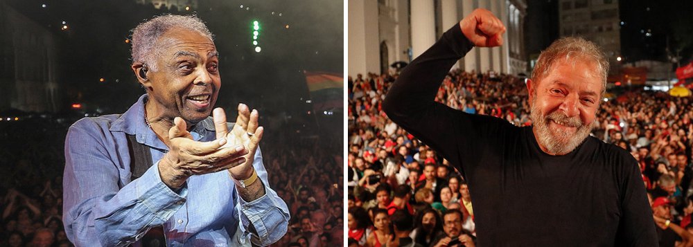 Se Gil quer Lula livre tem que votar nele Se Gil quer Lula livre tem que votar nele