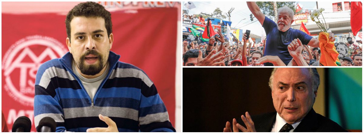Boulos critica agenda sem ‘respaldo das urnas e prisão política do Lula’ (Foto: Esq.: ABR / Dir.: em cima (Rafael Ribeiro) / embaixo (Darren Ornitz - Reuters)) Boulos critica agenda sem ‘respaldo das urnas e prisão política do Lula’
