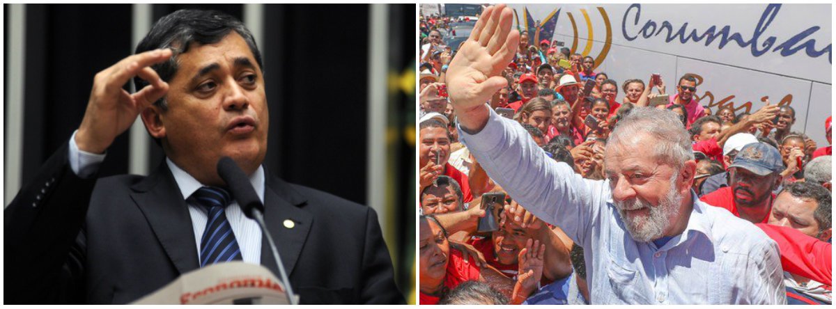 José Guimarães: a direita está tonta de tanto Lulaço pelo País (Foto: Esq.: Saulo Cruz - Ag. Câmara / Dir.: Stuckert) José Guimarães: a direita está tonta de tanto Lulaço pelo País