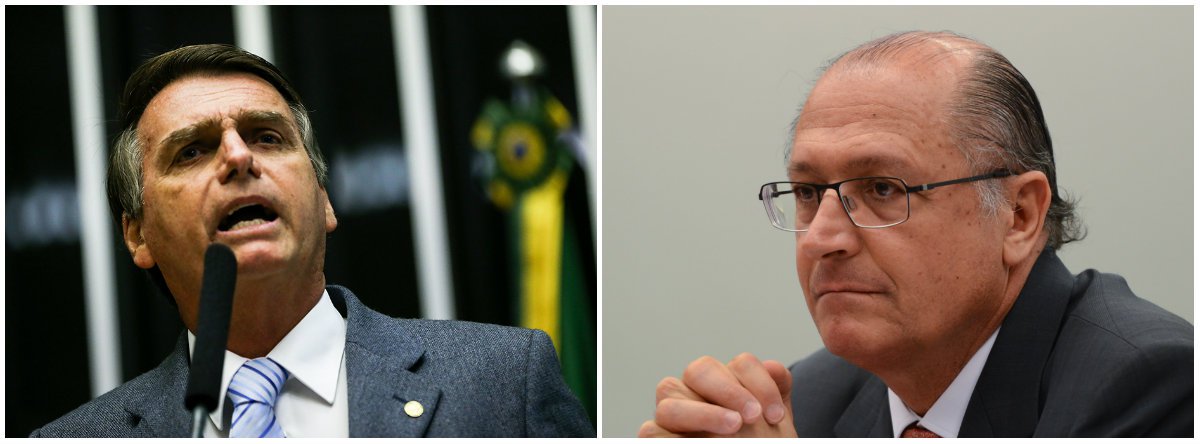 Bolsonaro é mais perigoso que Alckmin (Foto: Esq.: Marcelo Camargo - ABR / Dir.: Fabio Pozzebom - ABR) Bolsonaro é mais perigoso que Alckmin