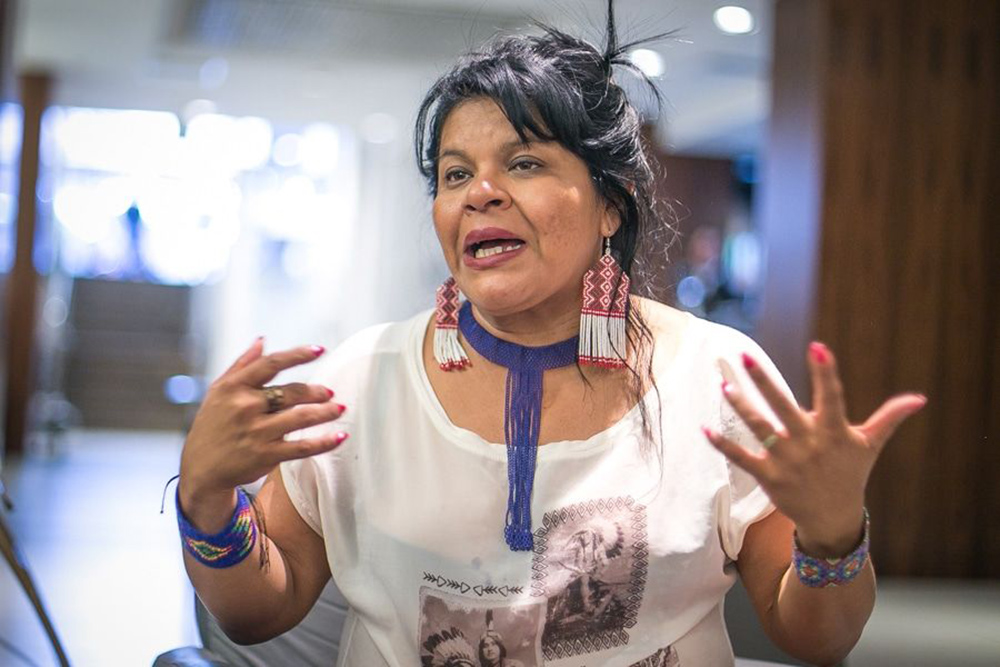 Sônia Guajajara falará na ONU e será homenageada em Nova Iorque (Foto: Guilherme Santos/Sul21) Sônia Guajajara falará na ONU e será homenageada em Nova Iorque