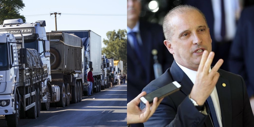 Greve dos caminhoneiros será batizada de “Lorenzoni”, diz líder da categoria Greve dos caminhoneiros será batizada de “Lorenzoni”, diz líder da categoria