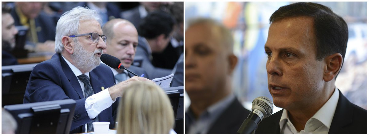 ‘Doria dá sustentação para o pior e mais corrupto governo da história do País’ (Foto: Esq.: Alex Ferreira - Câmara / Dir.: Rovena Rosa - ABR) ‘Doria dá sustentação para o pior e mais corrupto governo da história do País’