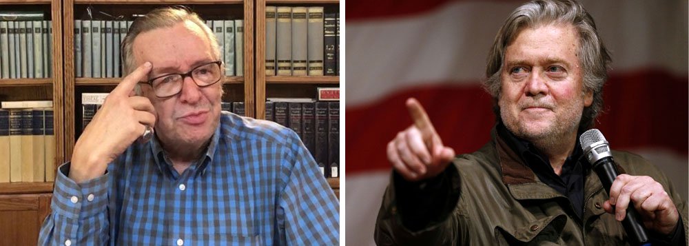 Olavo de Carvalho e Steve Bannon se encontram nos EUA Olavo de Carvalho e Steve Bannon se encontram nos EUA