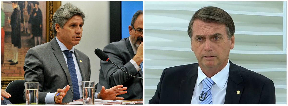Fujão, diz Teixeira, após Bolsonaro não enviar representante para evento sobre segurança (Foto: Esq.: Luis Macedo - Câmara / Dir.: Reprodução) Fujão, diz Teixeira, após Bolsonaro não enviar representante para evento sobre segurança